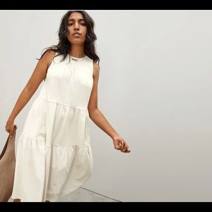 Everlane Weekend Tiered Dress - Canvas